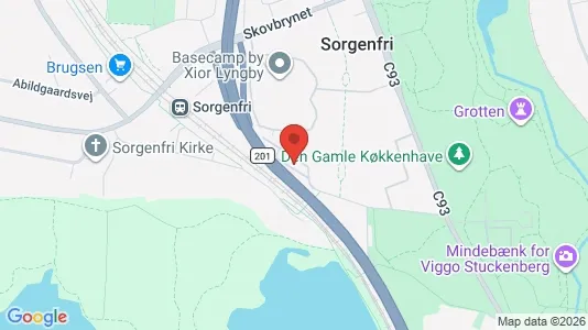 Kontorlokaler til leje i Kongens Lyngby - kort over placeringen
