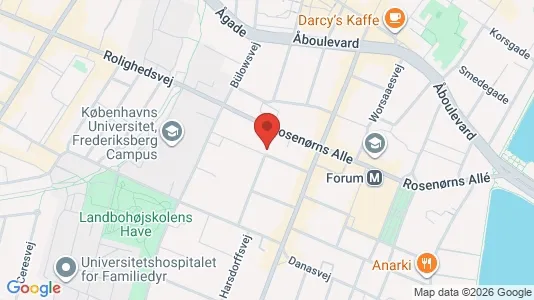 Kontorlokaler til leje i Frederiksberg C - kort over placeringen