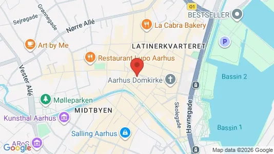 Kontorfællesskaber til leje i Århus C - Foto fra Google Street View