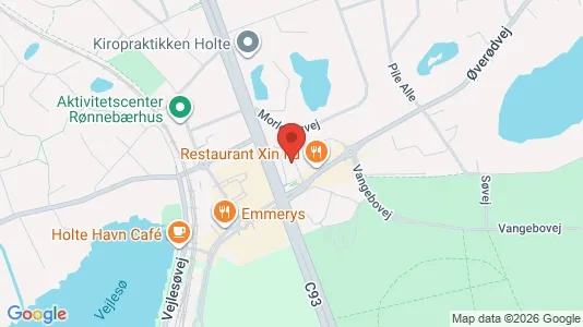 Kontorlokaler til leje i Holte - kort over placeringen